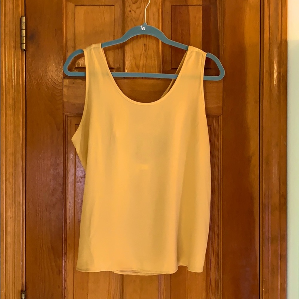 Mustard Crepe Tank